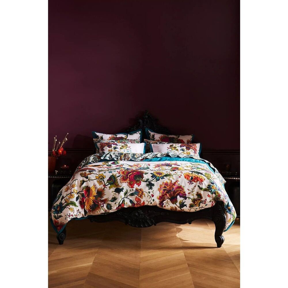 New Anthropologie House of Hackney Organic Sateen Duvet Cover Size Queen